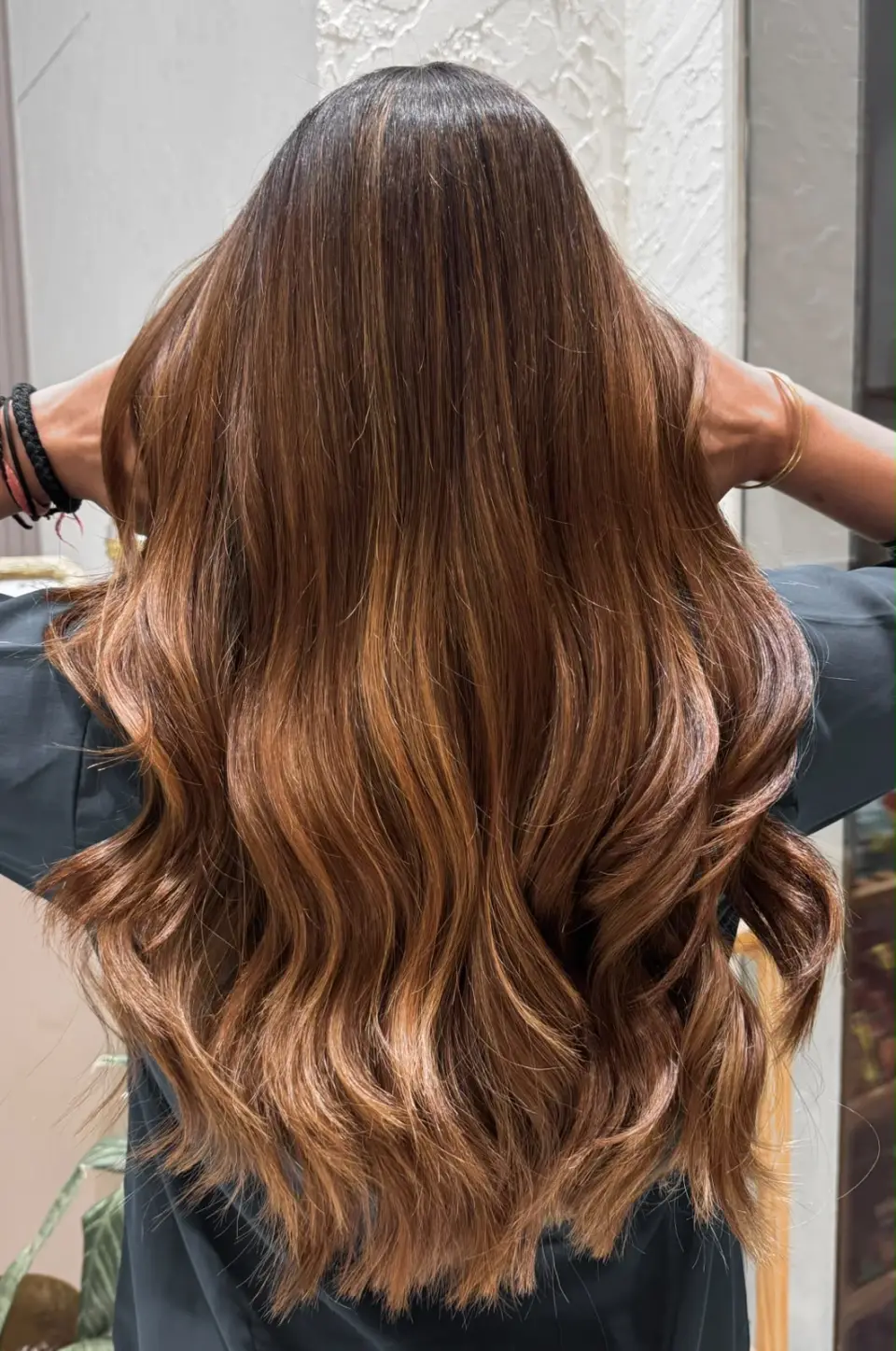 Copper balayage on long waves