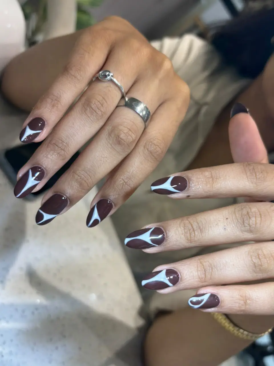 Chrome accents nails by Ally 21