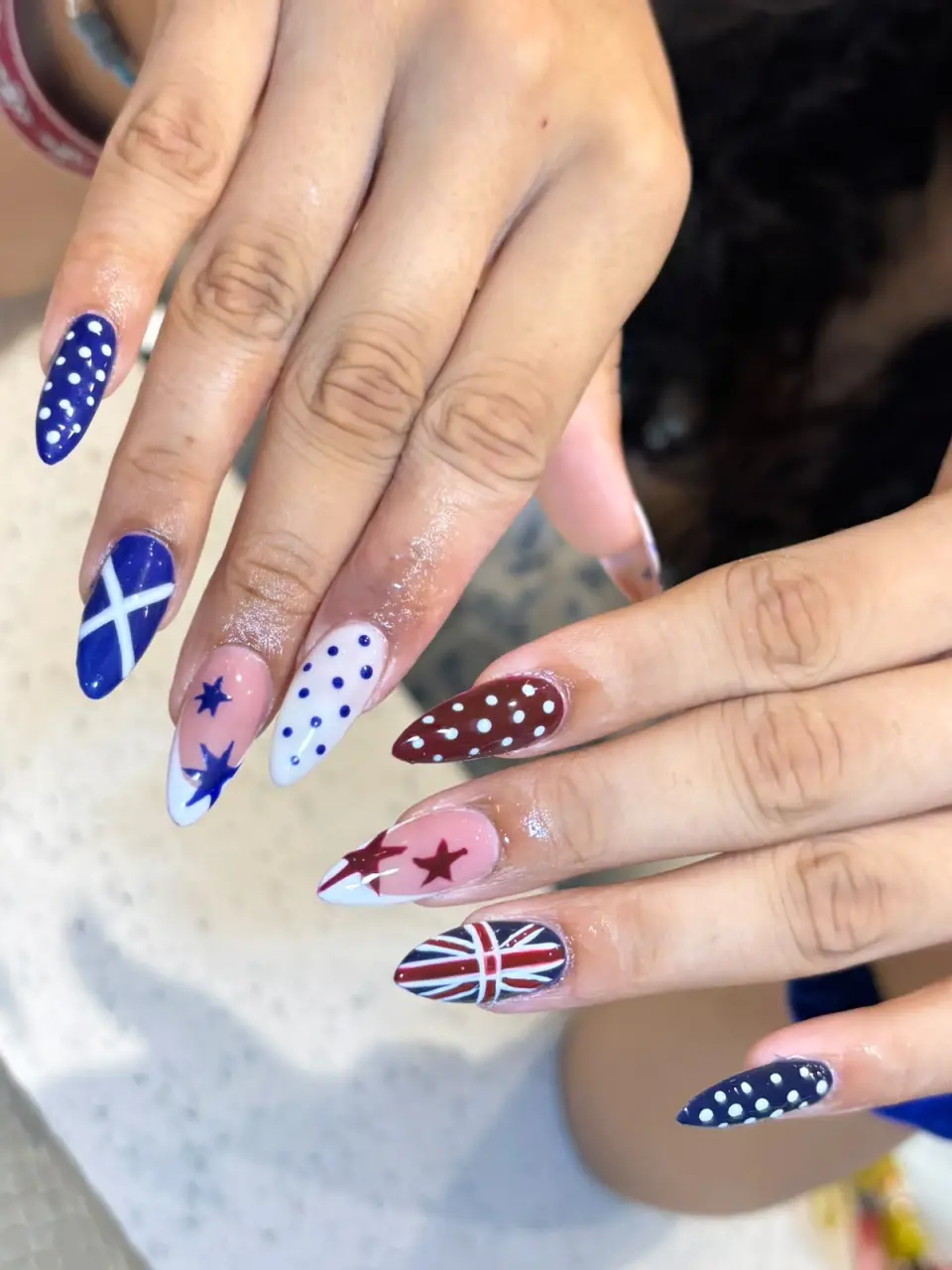 Graphic art nails by Ally 21