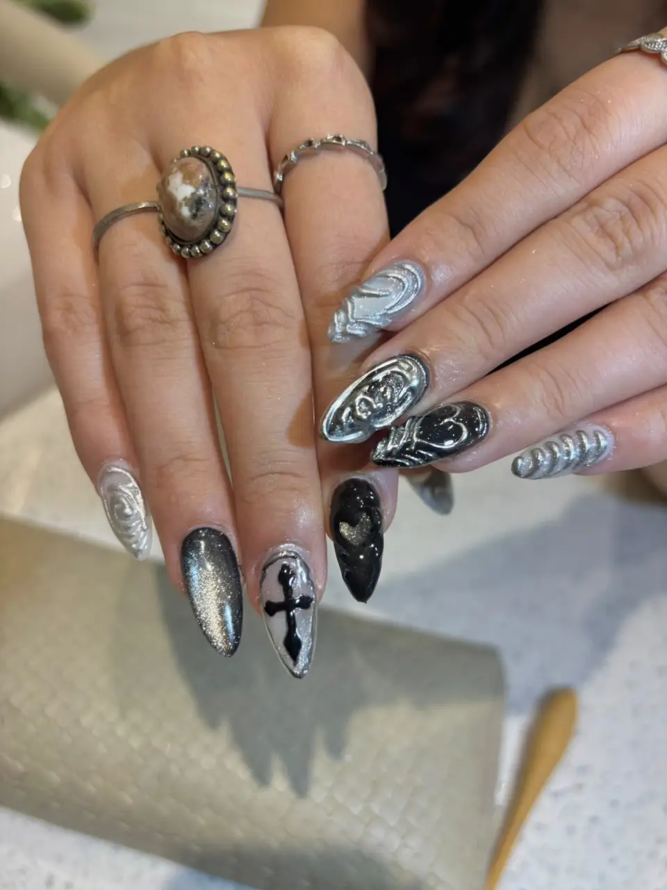 3D art nails by Ally 21
