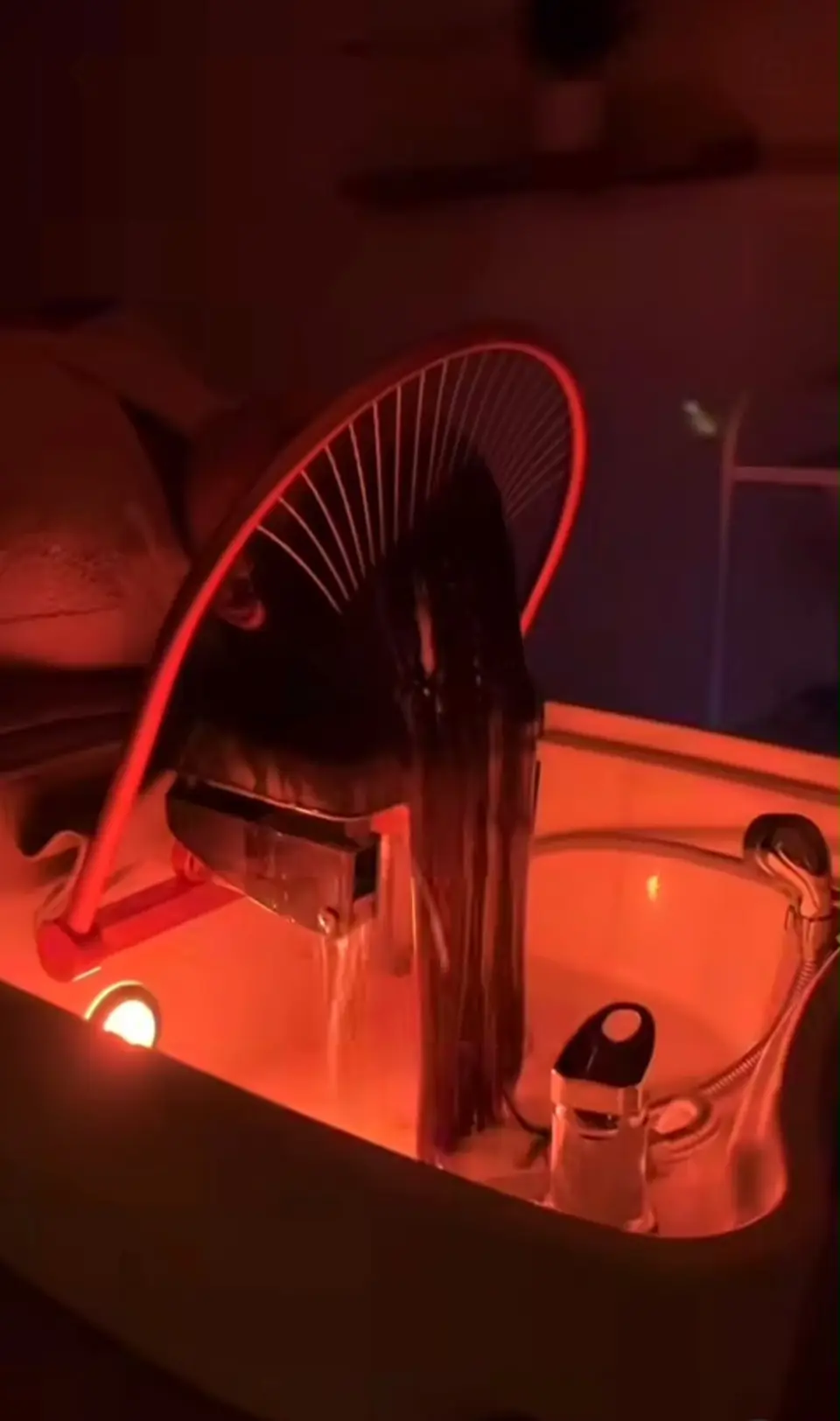 The Korean water-fountain bed at Ally 21